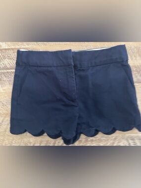 Crewcuts Navy Scallop Girls Shorts - 4T